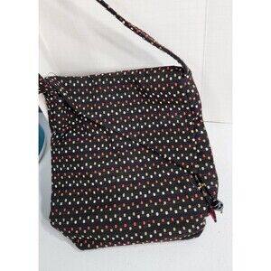 Suruchi Shoulder Strap Purse Black Multicolor Beaded Flap Fabric Bag